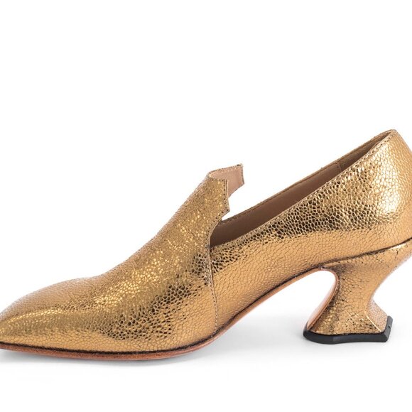 Fluevog, Super Fine Cardinal, Gold size 9 - Picture 3 of 12